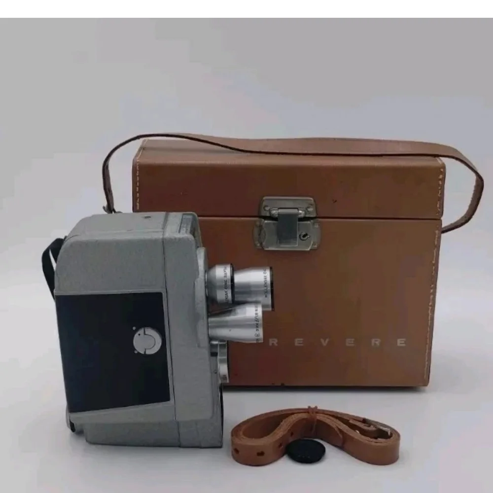 Vintage Revere Eye Matic Camera And Case Model CA-5 No 5-9728